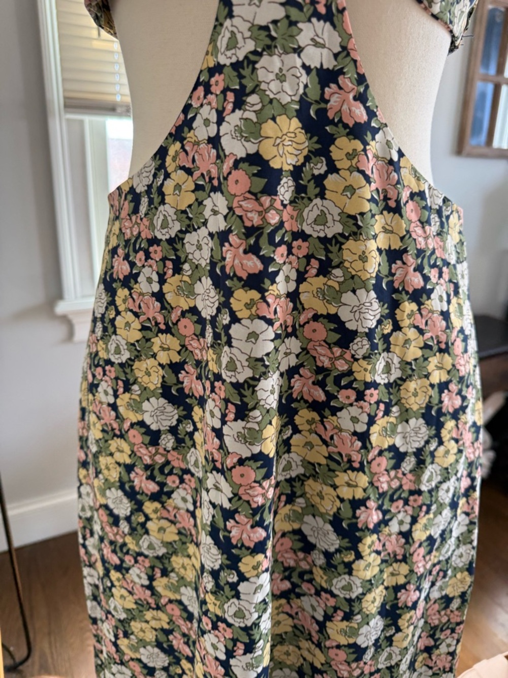 Lulu's Black Floral Cutout Midi Dress with Pastel Blooms - Picture 8 of 14